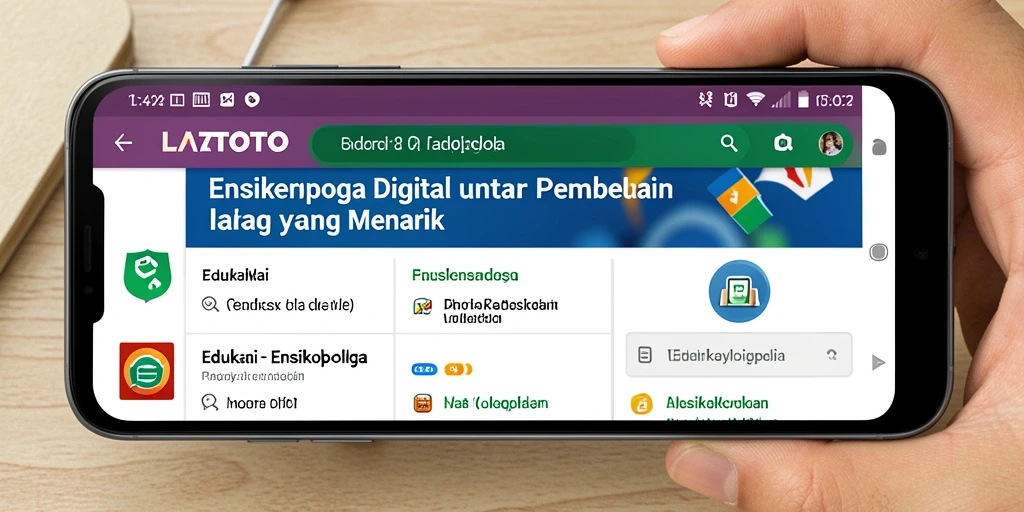 Tampilan antarmuka pengguna LATOTO yang menarik dan interaktif.